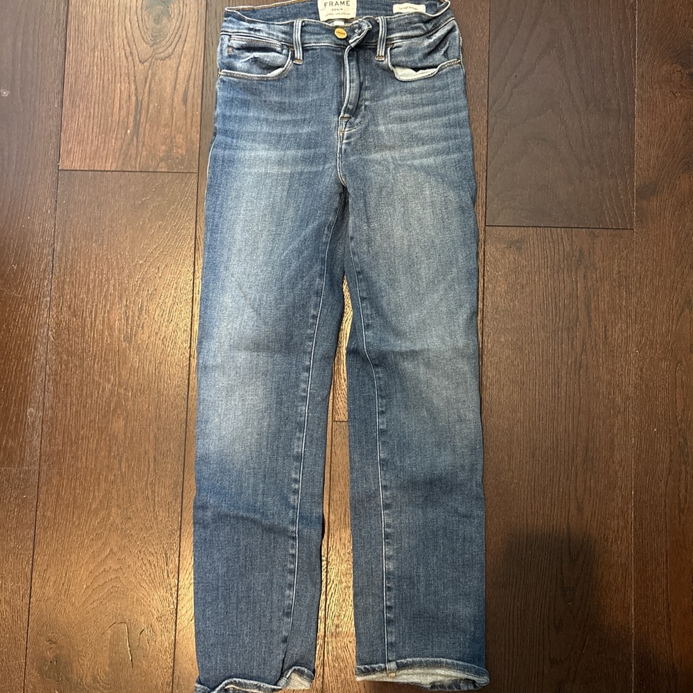 Frame Denim Women's Blue Jeans Le High Straight 26